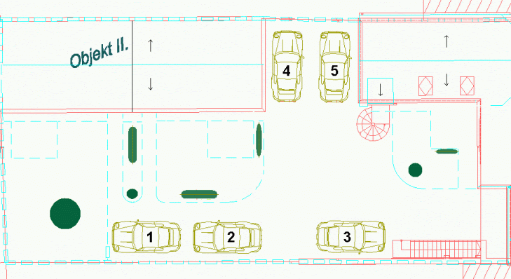 Parkování v areálu
